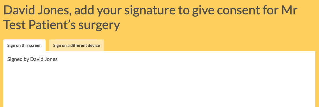 Concentric legal power of attorney signature