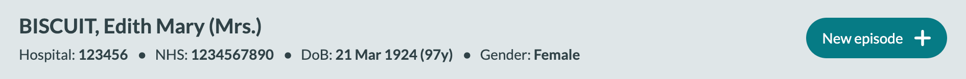 Concentric patient bar